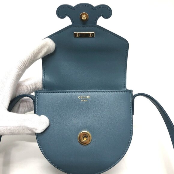 CELINE Blue Shoulder Bag - Picture 8 of 11